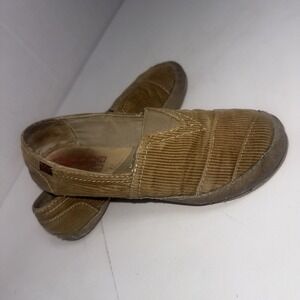 Big Buddha Breez Boho Nature Corduroy Natural Hippie Gypsy Ballet Flat Shoes 7.5